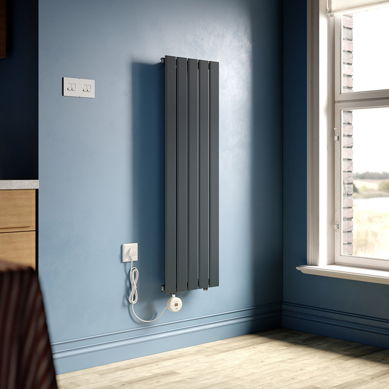 5.8cm, Smart WiFi-Enabled Electric Radiator Flat Panel with Intelligent Heating Control, 120" H x 37.50" W x 5.80" D