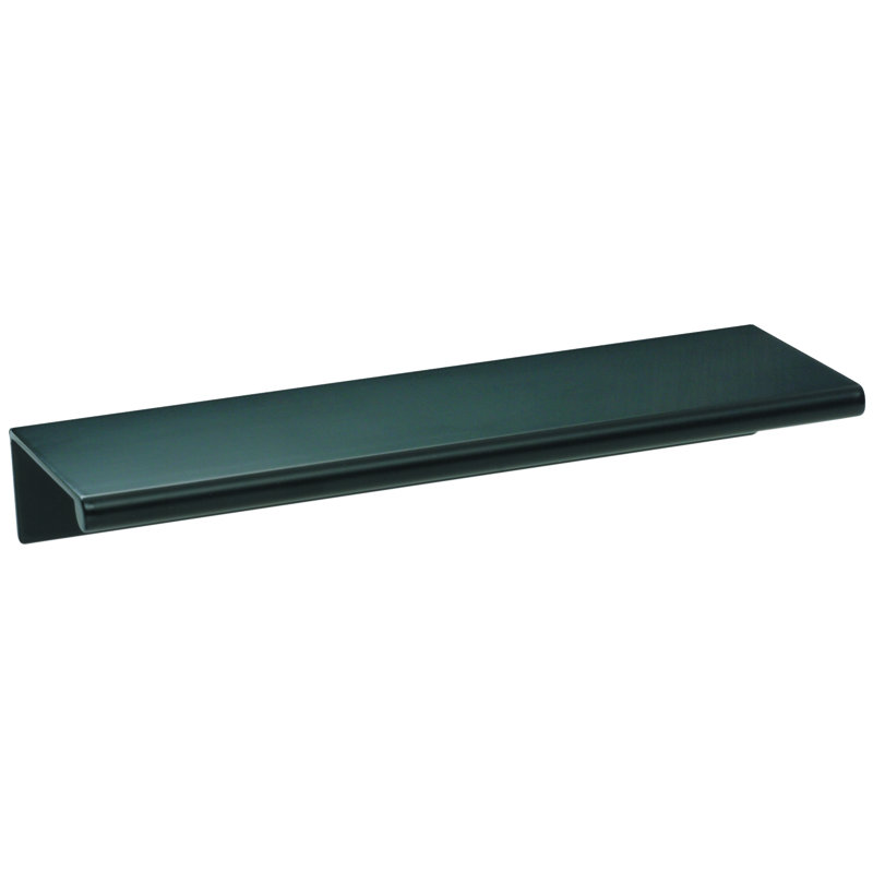 Matte Black Aluminum Finger Pull Bar with Mounting Hardware