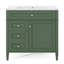 Meuble-lavabo moderne 36 po avec lavabo supérieur