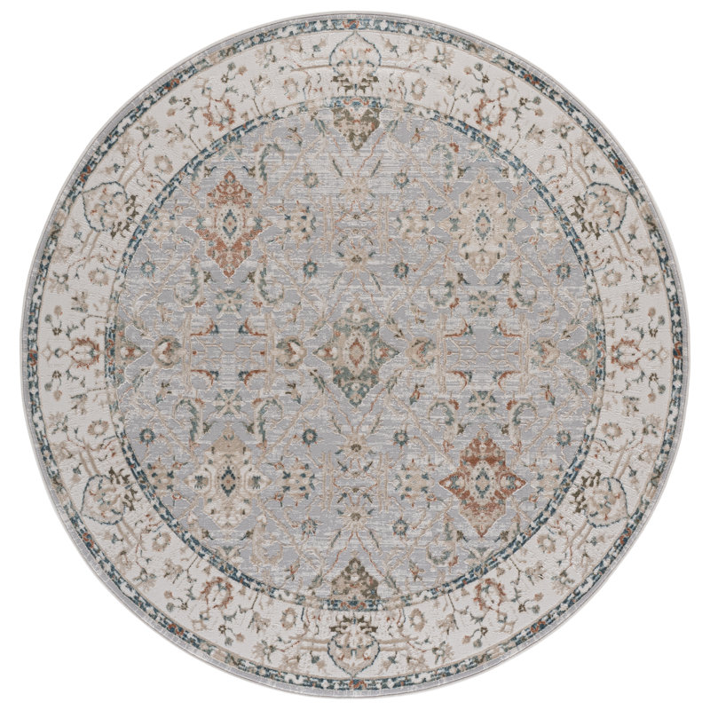 Maven Performance Oriental Indoor Rug, Round 6'7"