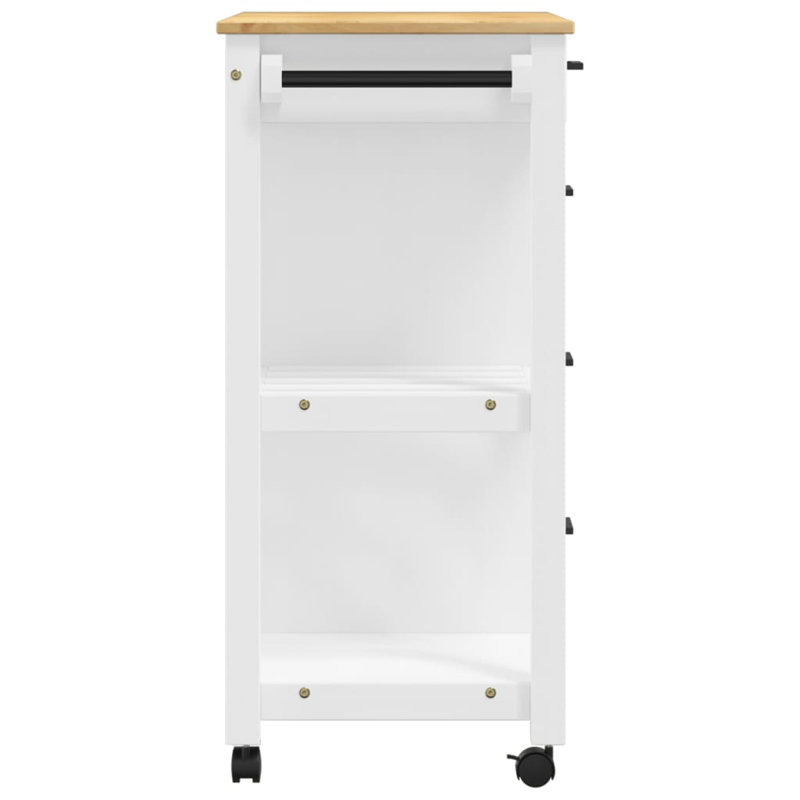 Kitchen Serving Cart, White