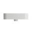 Lavabo de salle de bain carré double en argile réfractaire 19,69 "BOCCHI Parma-28603531