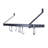 36" Solid Frame Bookshelf Wall Rack with Straight Arms & 8 Hooks