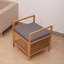 Banc de rangement carré en bambou Cambridge Woodwood