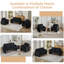 Ensemble de salon 3 pièces en velours côtelé-776646426