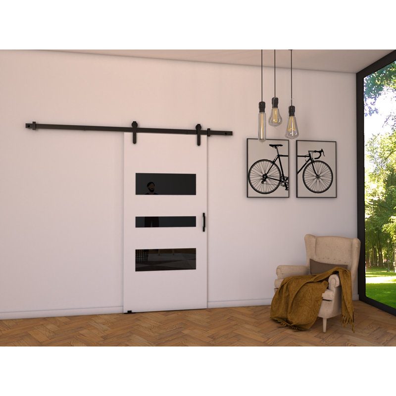 Fritts Veneers Sliding Doors, 205cm H x 106cm W x 1.6cm D, White