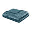 Ensemble de literie en velours luxueux sarcelle, simple / simple TG pour maison moderne