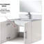 Lavabo de baignoire avec robinet et miroir à DEL-266107703-266107700