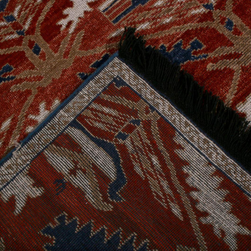 Burano Hand Knotted Wool Geometric Area Rug, Runner 2'6" x 10'