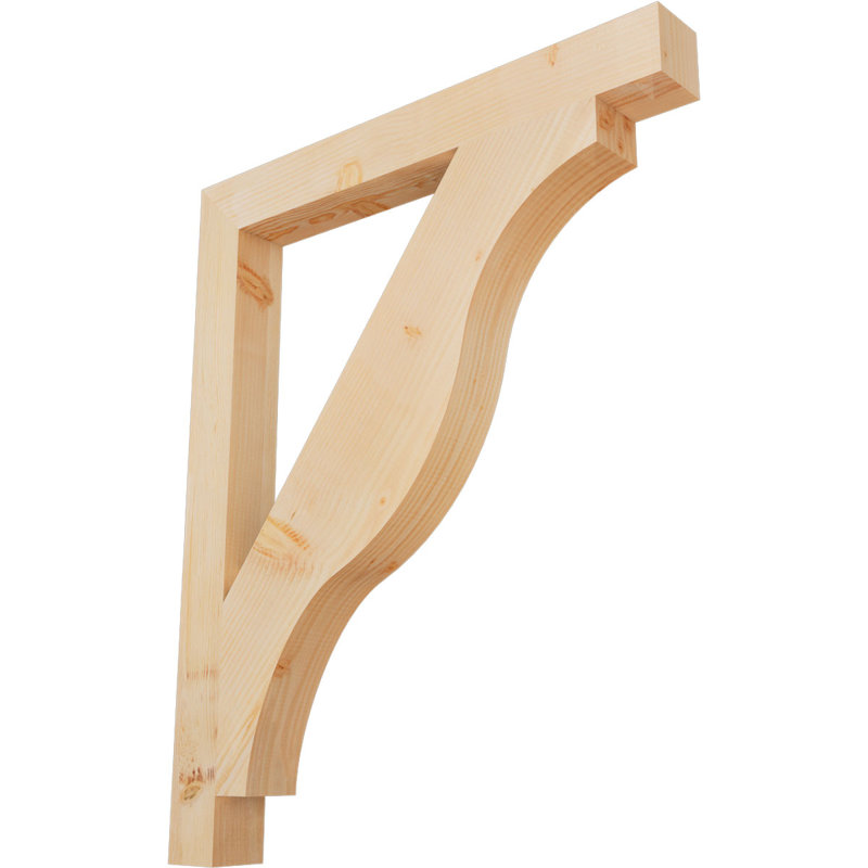Funston Block Bracket, 42" H x 3.5" W x 42" D, Western Red Cedar (Smooth)