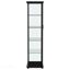Vitrine noire à 4 tablettes