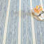Ellington Machine Printed Polyester Striped Area Rug in Blue/White-231805166