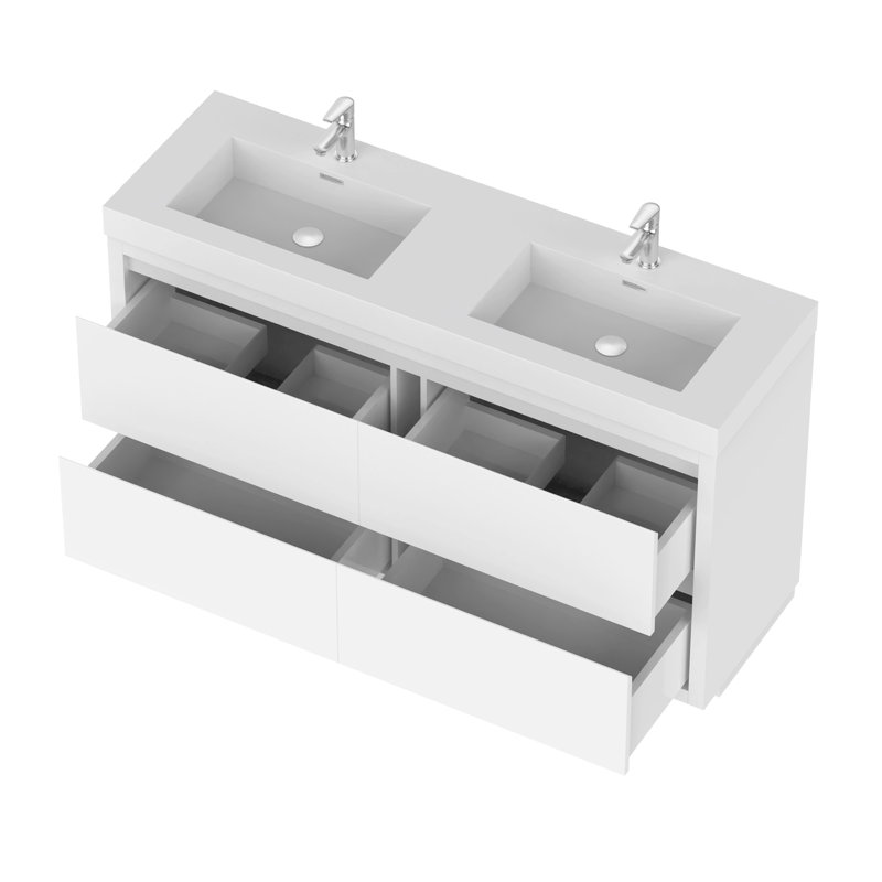 Ensemble de meuble-lavabo double 48 po Valdovinos