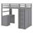 Jarrison Kids Twin Loft Bed with Drawers-1259550099