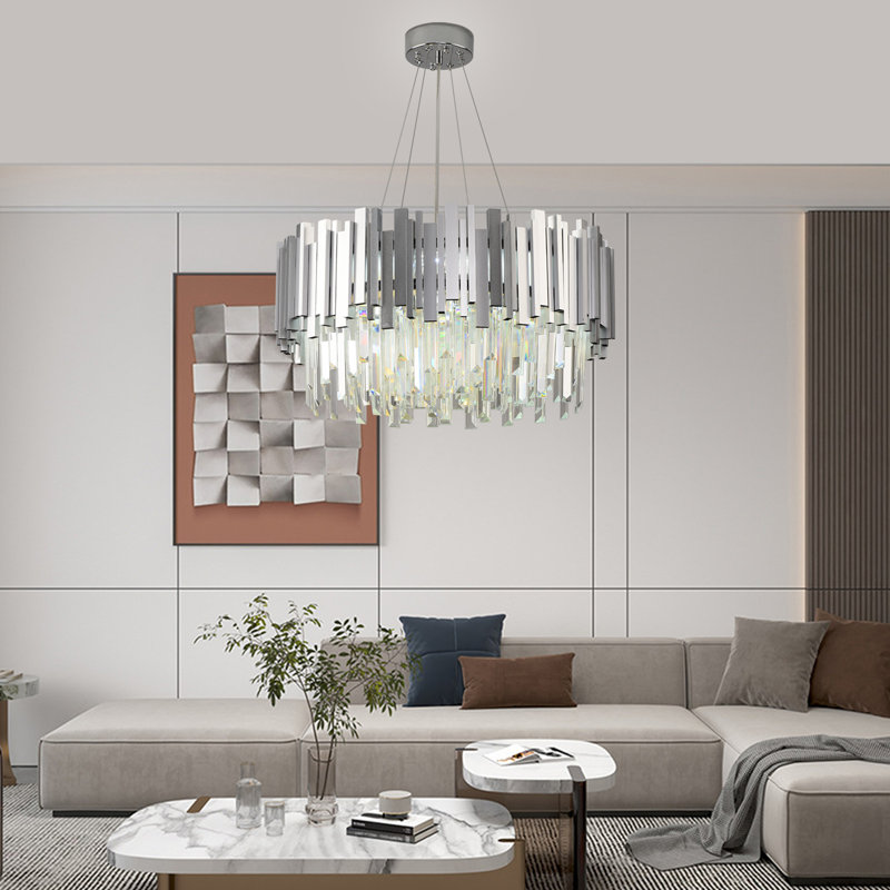 Abaz Chandelier, Silver, 55cm x 30cm, 9