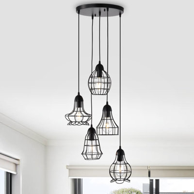 Luminaire suspendu 5 lumières Ag
