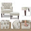 Fauteuil rembourré avec repose-pieds-1161690813