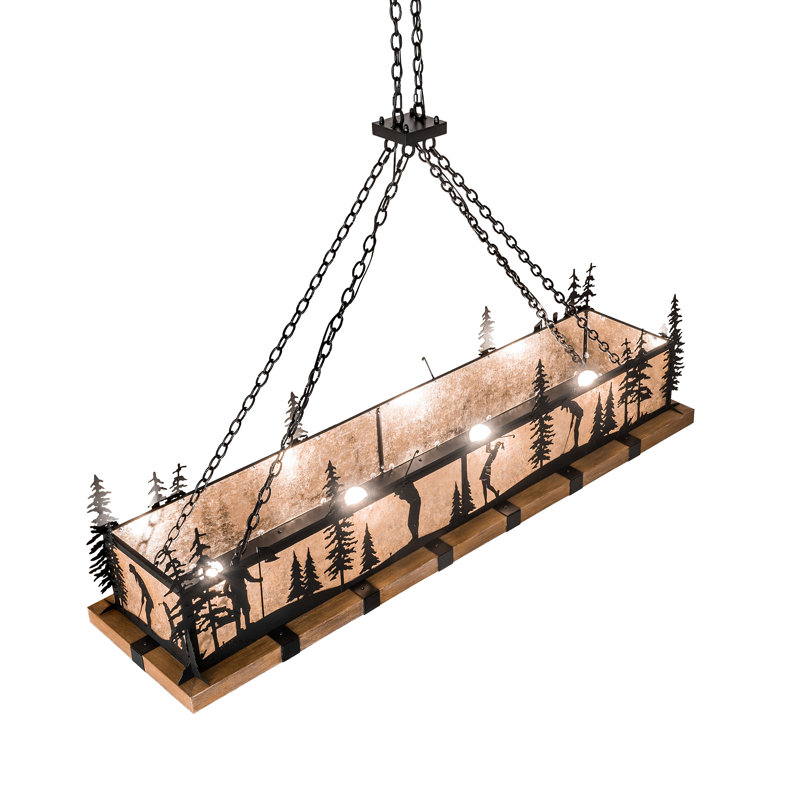 Rustic Lodge 4 - Light LED Pendant