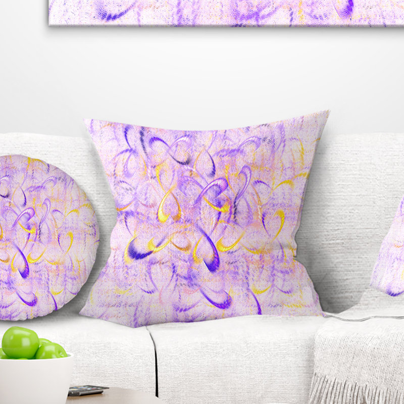 Oreiller d’art fractal clair light aquarelle Abstract, 16 po x 1 po, Coussin décoratif