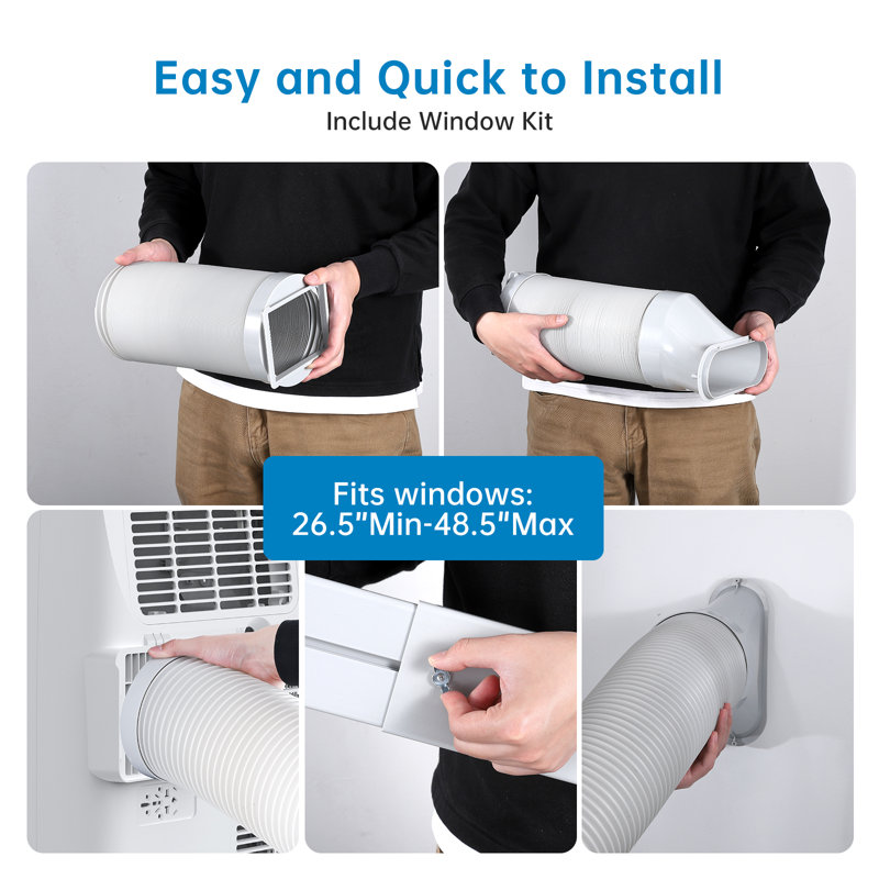 15,000 Btu Portable Air Conditioner With Remote Control, 3-in-1 Portable Ac Units With Fan & Dehumidifier Cools Up To 800 Sq. Ft