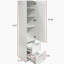 Armoire autoportante avec 1 porte et 2 tiroirs Kitchen Pantry