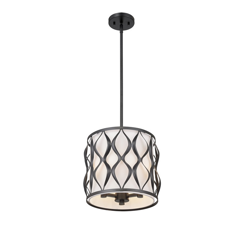 3 - Light Drum Pendant, Matte Black
