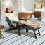 Chaise longue de patio Adirondack Hips toutes saisons avec repose-pieds rétractable-2043514306