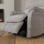 Fauteuil relevable moelleux en tissu colombe Lucie