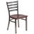 Kendall Clear Coated Ladder Back Metal Restaurant Chair-94568939-23170962