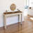 Hand-crafted Solid Wood White Washed Console Table With Drawer