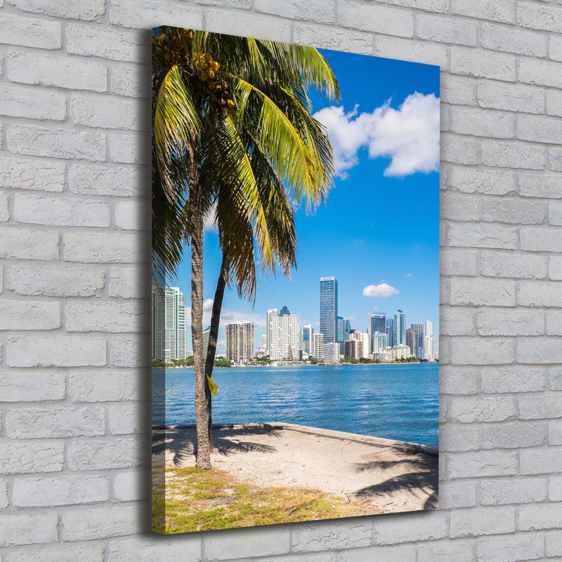 Miami - Wrapped Canvas Print