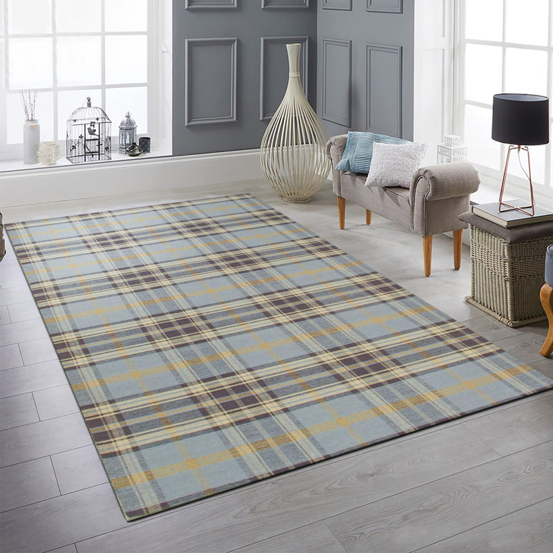 Tapis gris rectangulaire élégant et durable en laine nouée à la main, Rectangle de 10 pi x 14 pi