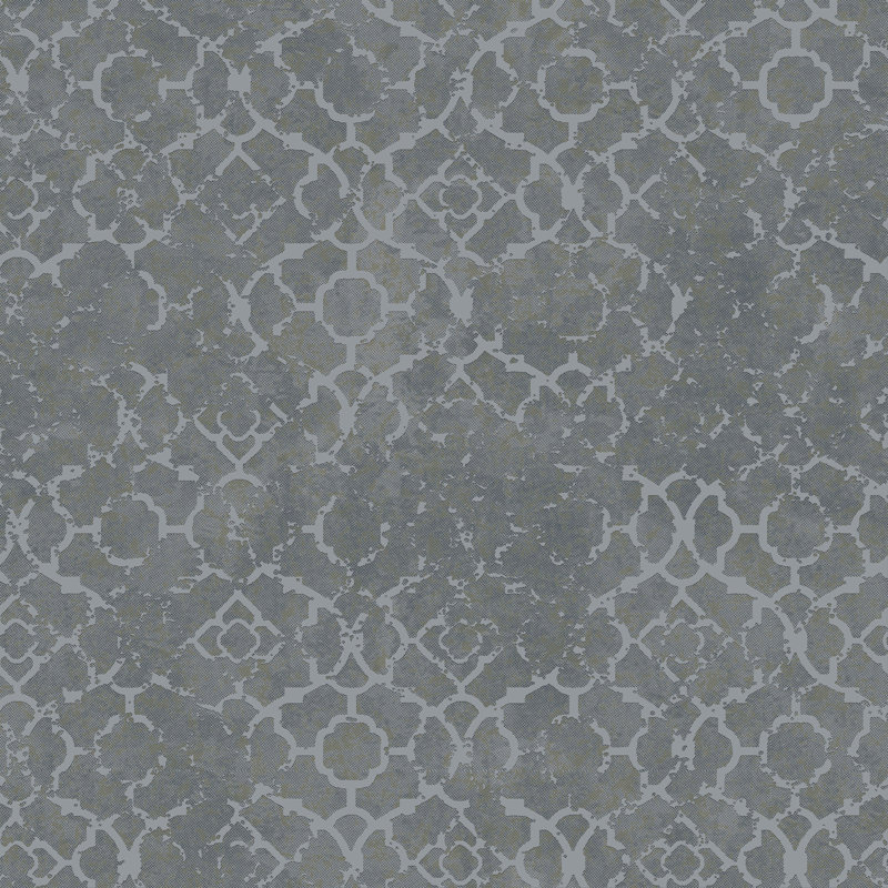 Emporium 10m x 53cm 3D Embossed Metallic Finish Wallpaper Roll, Grey/Silver