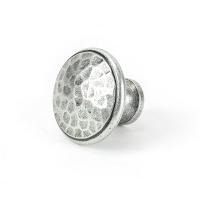 Hammered 40mm Diameter Mushroom Knob