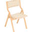 Chaises pliantes polyvalentes pour la cuisine et la salle à manger, de 2 avec sièges bien rembourrés, style tendance, style bohémien fusion méditerranéen, économie d'espace en bois fait, pratique et confortable