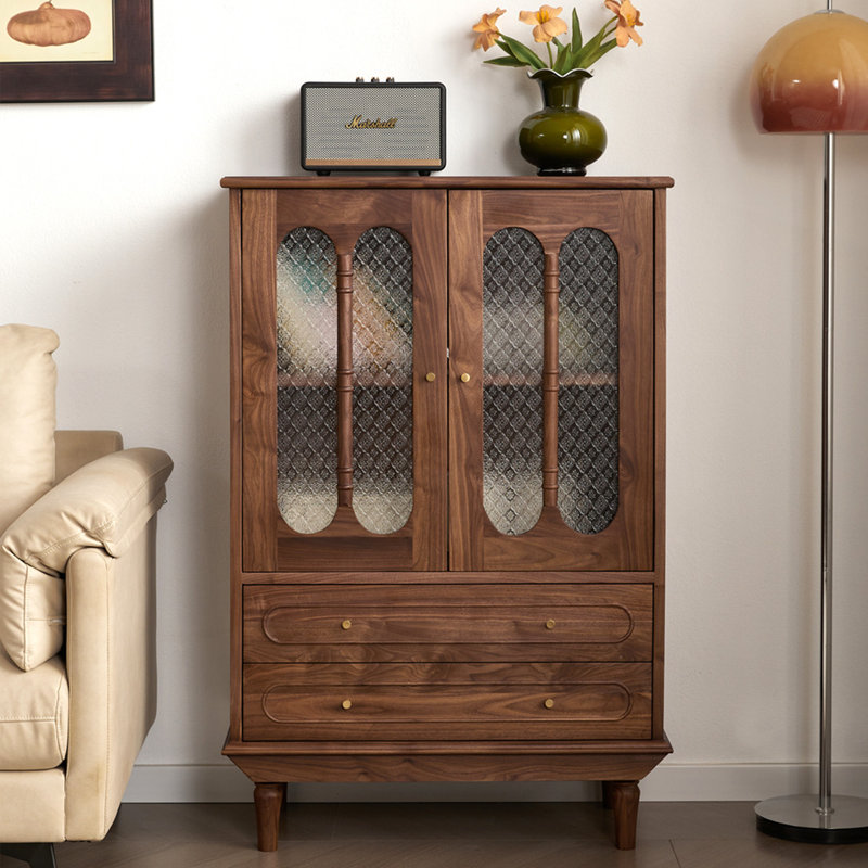Armoire d'appoint en verre