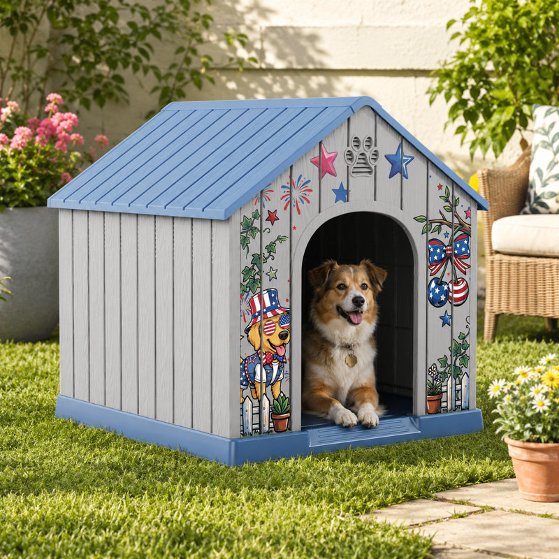 Niche pour chien en résine