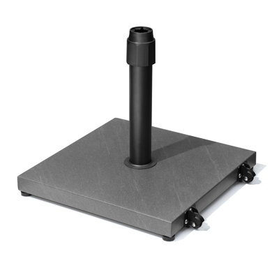 39,33 lb Base de parasol autoportante avec roues, gris