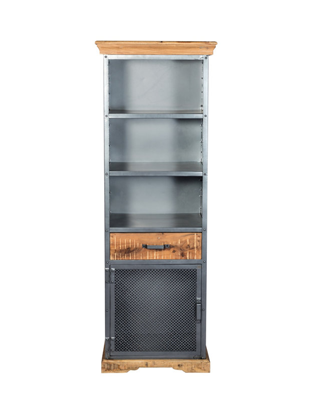 Janice 180cm H x 60cm W Solid Wood Standard Bookcase