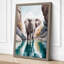 Elephant in Turquoise Modern - Wrapped Canvas-1245483573-1245483565