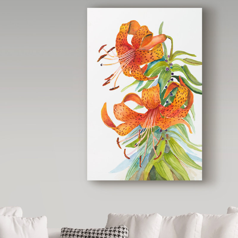 Deetra «Tiger Lilies», impression sur toile tendue, H 24 po x l 16 po x P 2 po