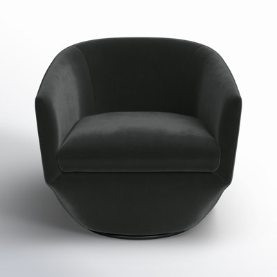 Elexi Upholstered Swivel Barrel Chair