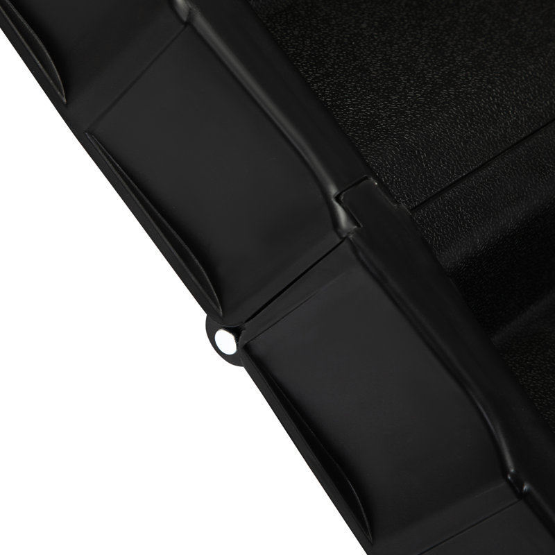 Rampe d'escalier portative pour animaux de compagnie - pliable, antidérapante Pour toutes les tailles. Noir avec accents jaunes. 180 lb antidérapant Types. Rembourrage. Capacité