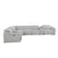 Canapé modulaire en U italien inclinable électrique en forme de U avec huit pièces-86741352