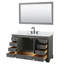 Ensemble de meuble-lavabo simple 60 "avec miroir Deborah-40065226-80200780