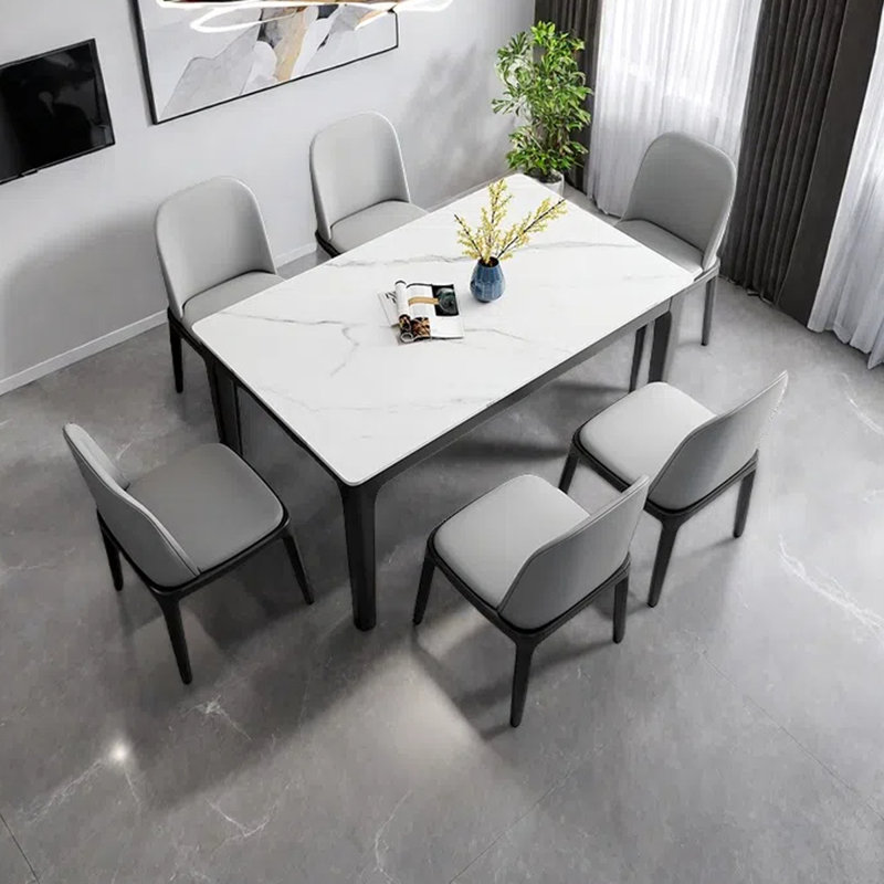 Table de salle à manger simple pour les petits appartements, H 29,53 po x L 62,99 po x l 35,43 po