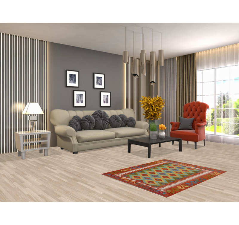 South Western Kilim Oriental Accent Rug 3x4
