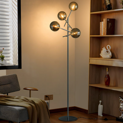 Lampe sur pied à branches 68 "avec ampoules incluses