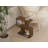 Modern 2-Tier Side Table, Walnut Color, 17.7 x 20.2 x 13.4 inches | 100% Melamine Coated Particle Board, Thickness: 0.7 inches | Multipurpose Design with Additional Storage, Perfect for Living Room & Bedroom-856520318