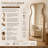 Decorative Full Length Wall Mirror with Mango Wood Frame 70"